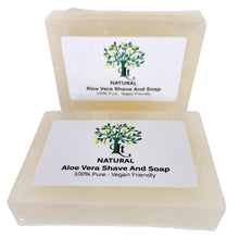 Cargar imagen en el visor de la galería, Handmade Aloe Vera Shaving & Soap Bar, Natural, Multi Use, Skin Nourishing