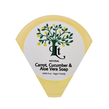 Lade das Bild in den Galerie-Viewer, Carrot, Cucumber & Aloe Vera Soap Bar - The Ultimate In Natural Skincare