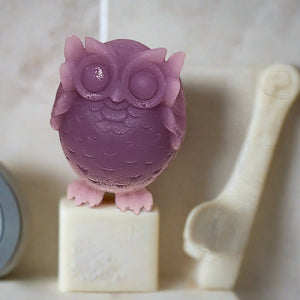 Enchanting Trio Of Charming Owl Hand Crafted Soaps, See No Evil, Hear No Evil, Speak No Evil