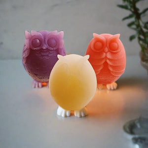 Enchanting Trio Of Charming Owl Hand Crafted Soaps, See No Evil, Hear No Evil, Speak No Evil