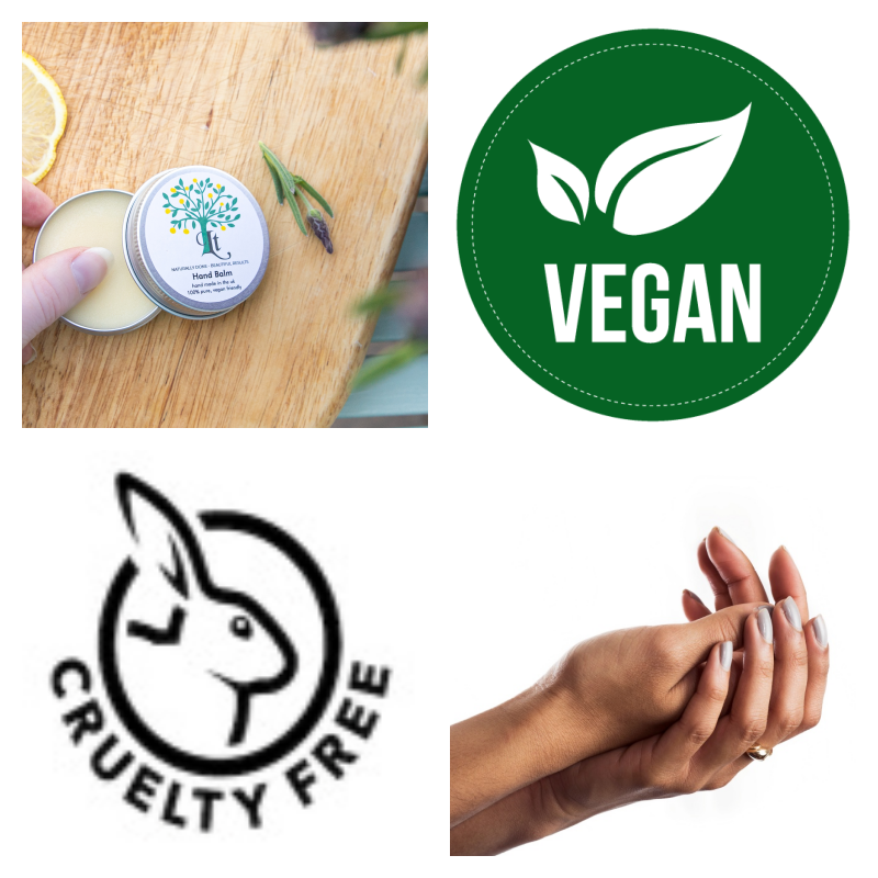 Balsamo per le mani vegano naturale di Lemon Tree eccellente per le mani che lavorano