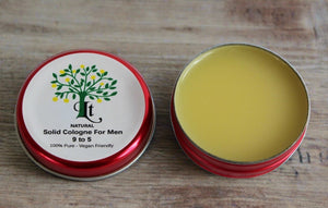 Solid Cologne After Shave Balm For Men, Wild Citrus For Every Day, 30ml Tin, 100% Natural