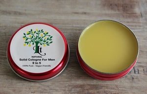 Solid Cologne After Shave Balm For Men, Wild Citrus For Every Day, 30ml Tin, 100% Natural