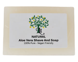 Handmade Aloe Vera Shaving & Soap Bar, Natural, Multi Use, Skin Nourishing