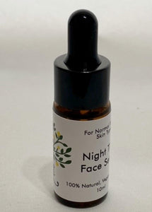 Night Face Serum, Anti Ageing, Revitalise, Tone Moisturise - Lemon Tree Natural Skin Care