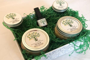 Hand And Foot Care Gift Box Exfoliate Nourish Moisturise - Lemon Tree Natural Skin Care