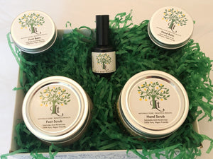 Hand And Foot Care Gift Box Exfoliate Nourish Moisturise - Lemon Tree Natural Skin Care