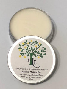 Men's Self Care Gift Box, Muscle Rub - Lemon Tree Natural Skin Care