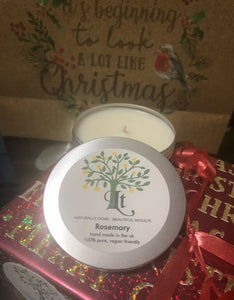 Massage Candle Moisturising Rosemary 100% Natural Vegan