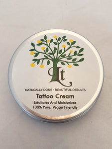 Tattoo Cream, Protects Moisturises, Naturally Heals Tattoos Faster - Lemon Tree Natural Skin Care